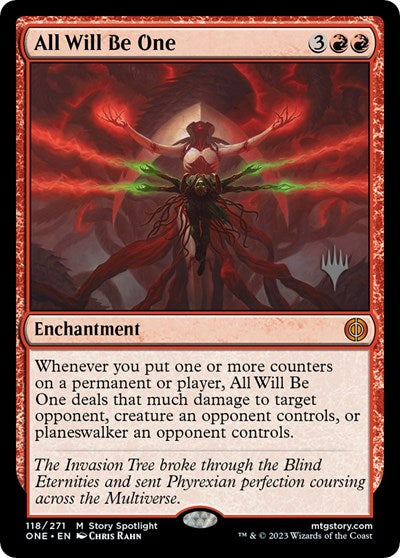 All Will Be One (Promo Pack: Phyrexia: All Will Be One) Light Play Foil