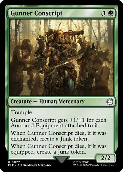 Gunner Conscript (Universes Beyond: Fallout) Light Play