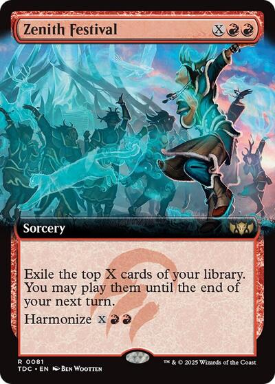 Zenith Festival (Extended Art) (Commander: Tarkir: Dragonstorm) Near Mint