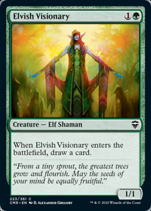 Elvish Visionary (Commander Legends) Light Play