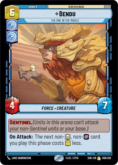 Bendu The One in the Middle (Spark of Rebellion) Near Mint Foil