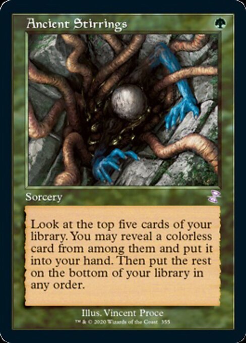 Ancient Stirrings (Time Spiral Remastered) Light Play Foil