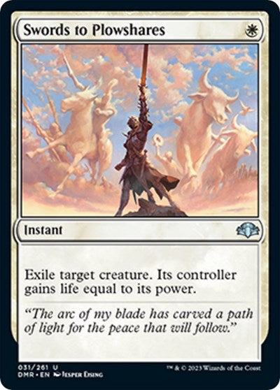 Swords to Plowshares (Dominaria Remastered) Near Mint Foil