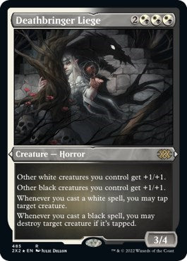 Deathbringer Liege (Foil Etched) (Double Masters 2022) Light Play Foil