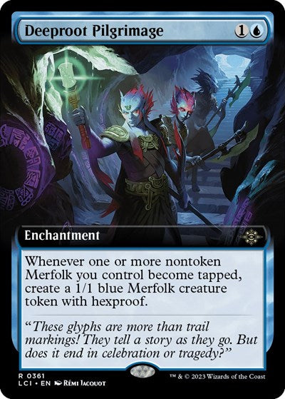 Deeproot Pilgrimage (Extended Art) (The Lost Caverns of Ixalan) Light Play
