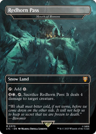 Redhorn Pass - Mouth of Ronom (Commander: The Lord of the Rings: Tales of Middle-earth) Near Mint Foil