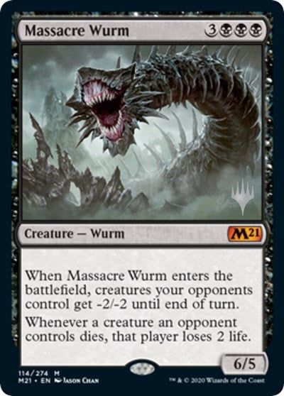 Massacre Wurm (Promo Pack: Core Set 2021) Light Play Foil