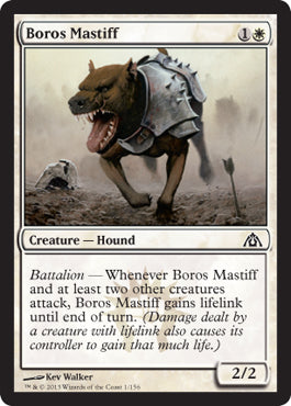 Boros Mastiff (Dragon's Maze) Medium Play Foil