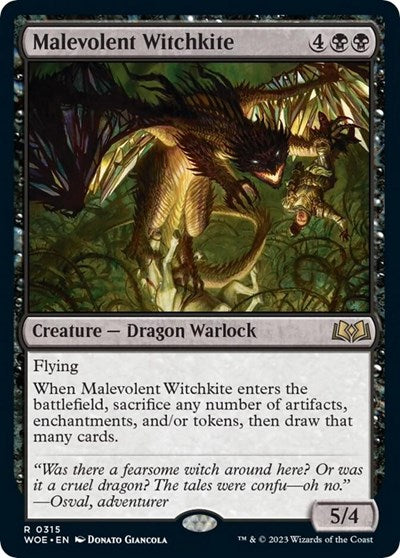Malevolent Witchkite (Wilds of Eldraine) Medium Play