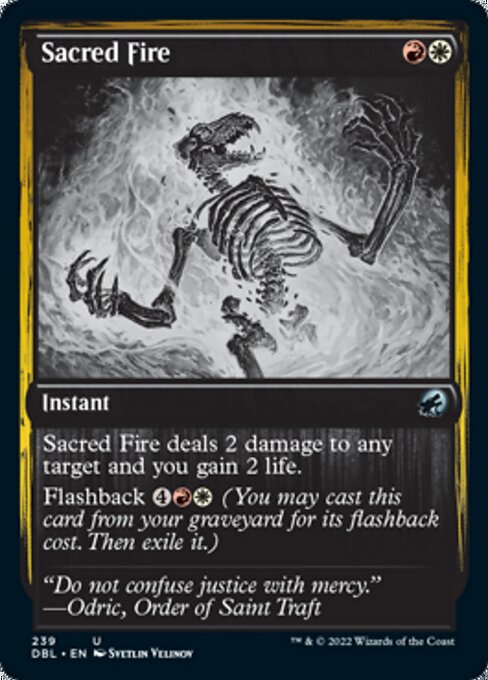 Sacred Fire (Innistrad: Double Feature) Light Play
