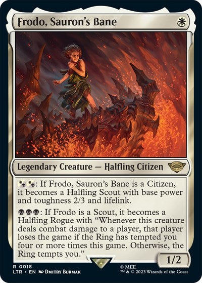 Frodo, Sauron's Bane (Universes Beyond: The Lord of the Rings: Tales of Middle-earth) Light Play Foil