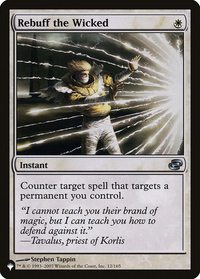 Rebuff the Wicked (The List) Light Play