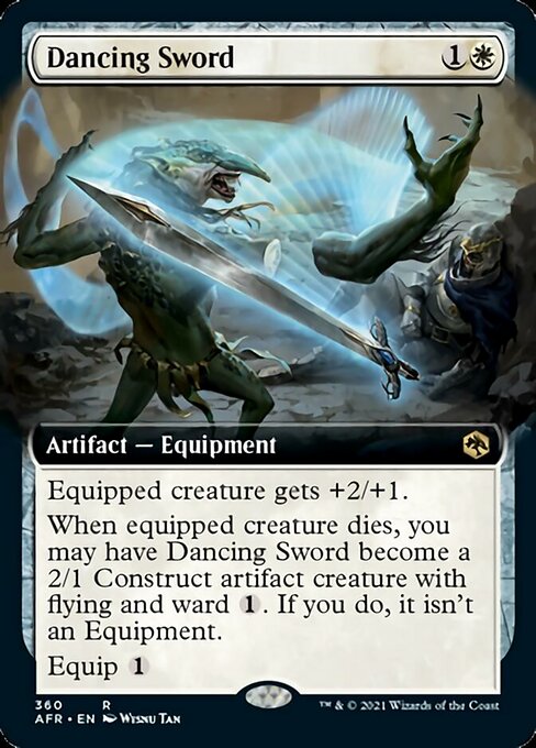 Dancing Sword (Extended Art) (Adventures in the Forgotten Realms) Light Play