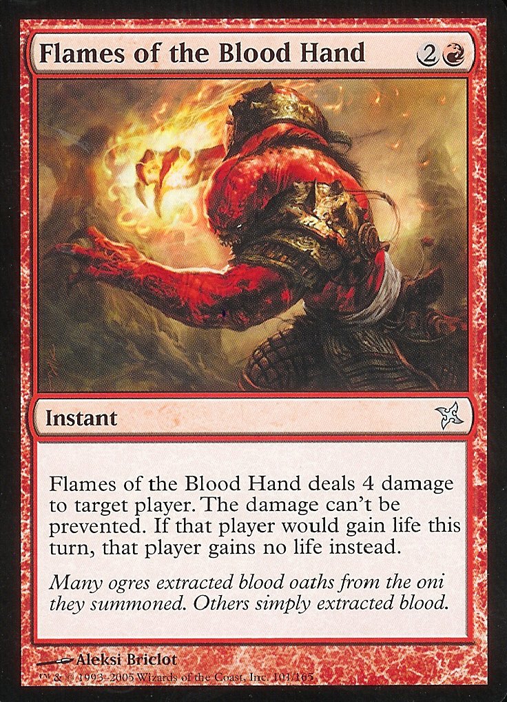 Flames of the Blood Hand (Betrayers of Kamigawa) Near Mint