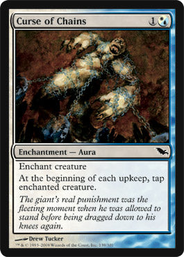 Curse of Chains (Shadowmoor) Heavy Play Foil