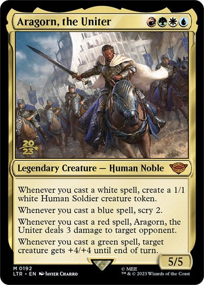 Aragorn, the Uniter (Promos: Prerelease Cards) Light Play Foil
