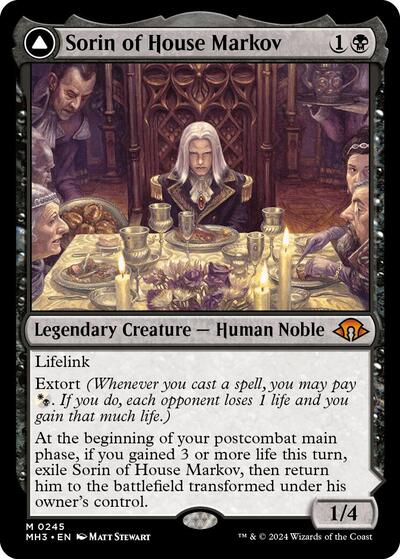 Sorin of House Markov (Modern Horizons 3) Medium Play