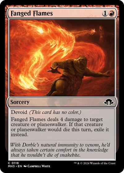 Fanged Flames (Modern Horizons 3) Light Play