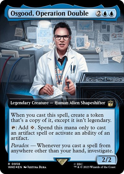 Osgood, Operation Double (Extended Art) (Surge Foil) (Universes Beyond: Doctor Who) Light Play Foil