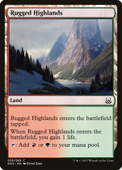 Rugged Highlands (Duel Decks: Mind vs Might) Medium Play