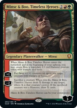 Minsc & Boo, Timeless Heroes (Commander Legends: Battle for Baldur's Gate) Light Play