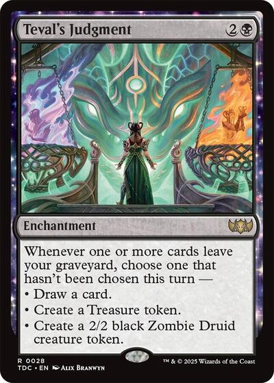 Teval's Judgment (Commander: Tarkir: Dragonstorm) Light Play