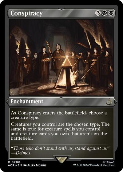 Conspiracy (Foil Etched) (Universes Beyond: Assassin's Creed) Light Play Foil