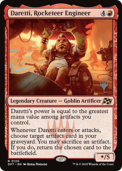 Daretti, Rocketeer Engineer (Promo Pack: Aetherdrift) Near Mint Foil