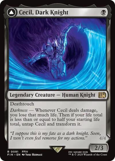 Cecil, Dark Knight / Cecil, Redeemed Paladin (Universes Beyond: FINAL FANTASY) Light Play Foil