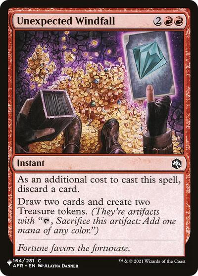 Unexpected Windfall (The List) Near Mint