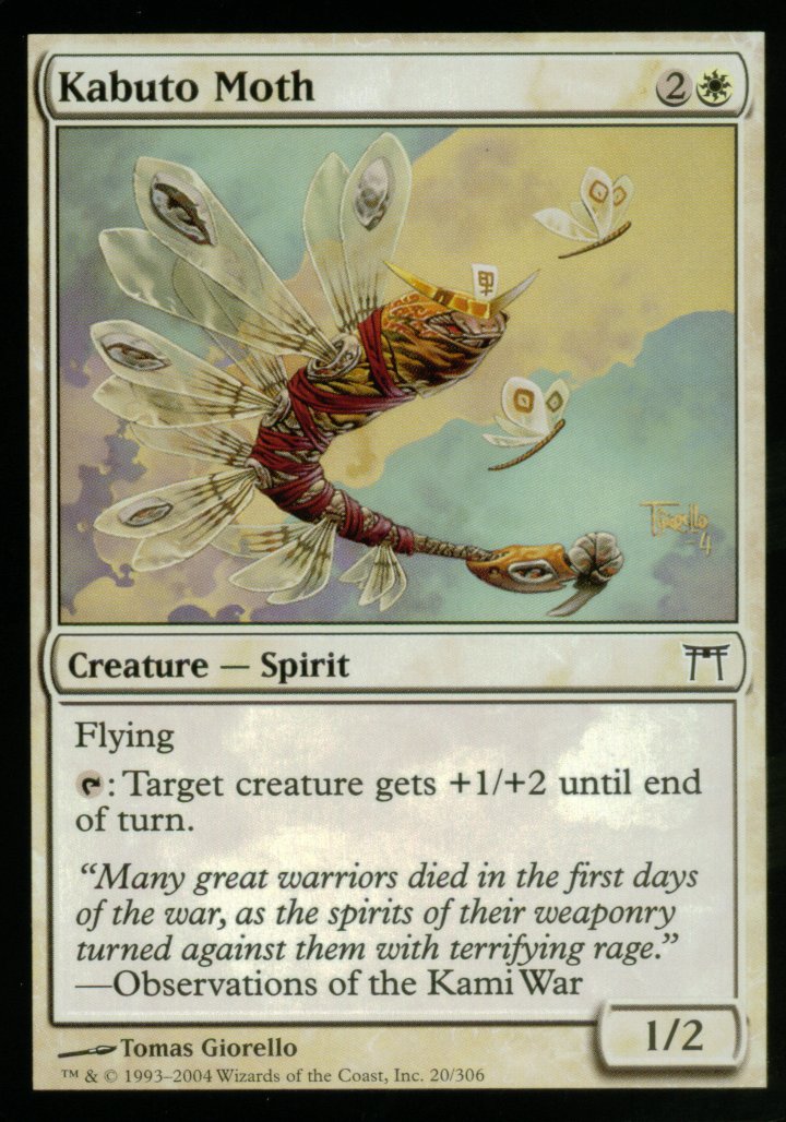 Kabuto Moth (Champions of Kamigawa) Medium Play
