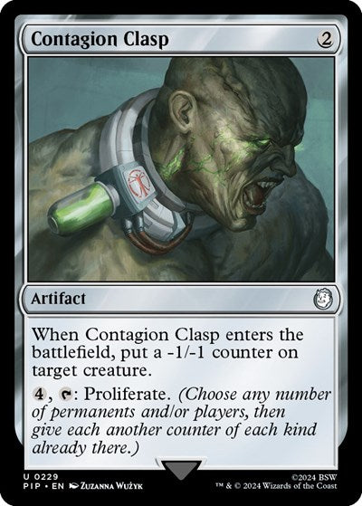 Contagion Clasp (Universes Beyond: Fallout) Near Mint Foil
