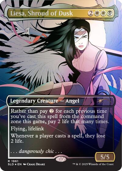 Liesa, Shroud of Dusk (Secret Lair) Light Play Foil