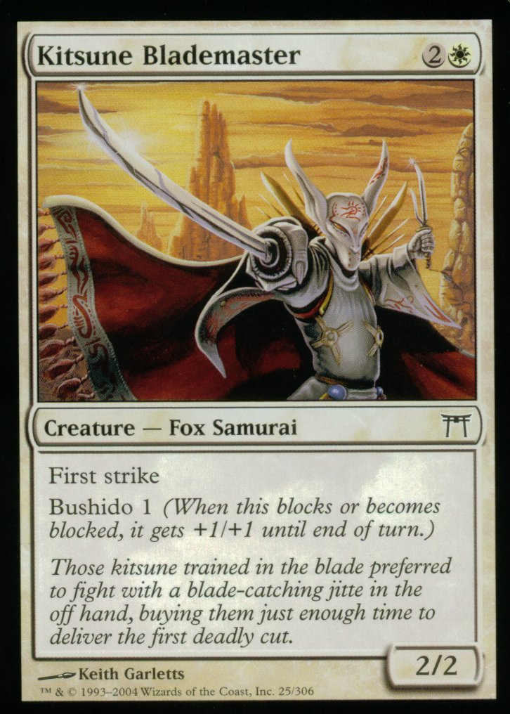 Kitsune Blademaster (Champions of Kamigawa) Medium Play