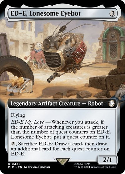 ED-E, Lonesome Eyebot (Extended Art) (Universes Beyond: Fallout) Light Play Foil