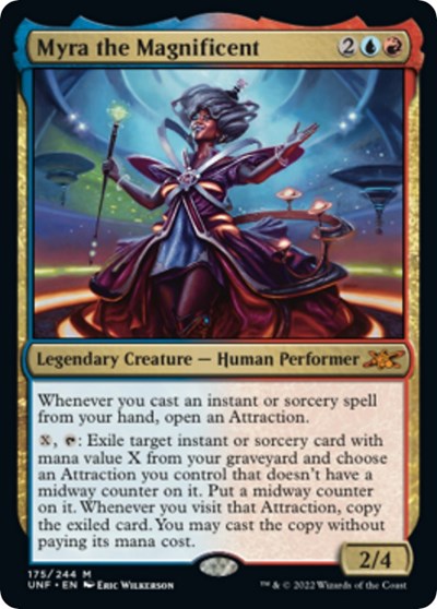 Myra the Magnificent (Unfinity) Light Play Foil