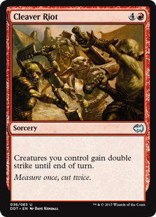 Cleaver Riot (Duel Decks: Merfolk vs Goblins) Medium Play