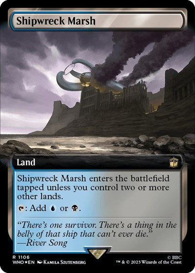 Shipwreck Marsh (Extended Art) (Surge Foil) (Universes Beyond: Doctor Who) Light Play Foil