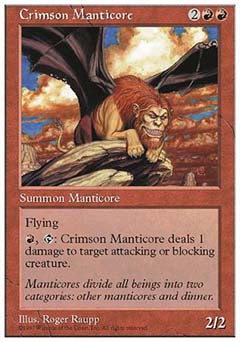 Crimson Manticore (5th Edition) Medium Play