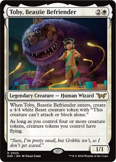 Toby, Beastie Befriender (Duskmourn: House of Horror) Near Mint Foil
