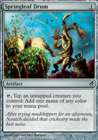 Springleaf Drum (Lorwyn) Damaged / Poor