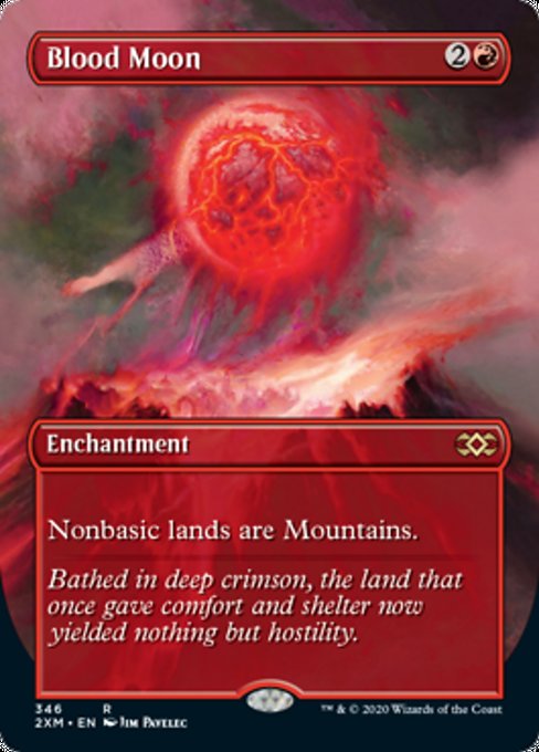 Blood Moon (Borderless) (Double Masters) Light Play Foil