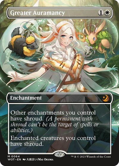 Greater Auramancy (Anime Borderless) (Wilds of Eldraine: Enchanting Tales) Near Mint