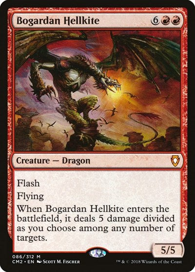 Bogardan Hellkite (Commander Anthology Volume II) Medium Play