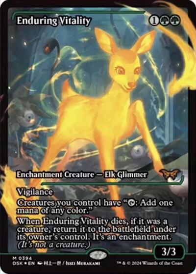 Enduring Vitality (Japan Showcase) (Duskmourn: House of Horror) Near Mint