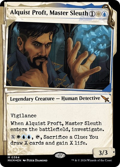 Alquist Proft, Master Sleuth (Showcase) (Invisible Ink) (Murders at Karlov Manor) Medium Play Foil