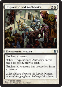 Unquestioned Authority (Conspiracy) Medium Play Foil