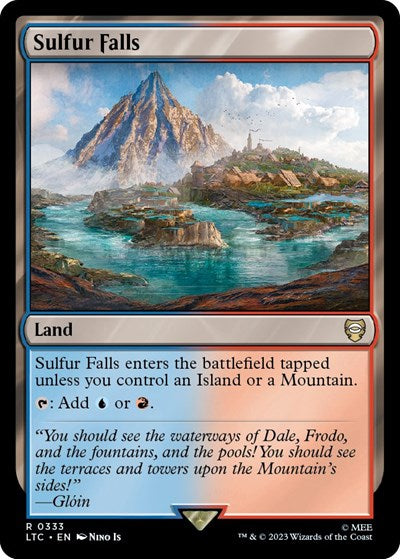 Sulfur Falls (Commander: The Lord of the Rings: Tales of Middle-earth) Near Mint