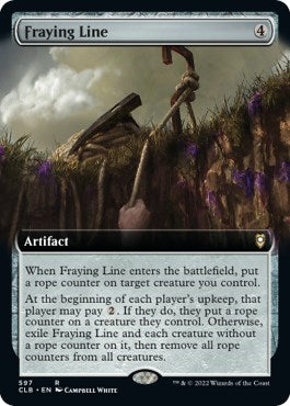 Fraying Line (Extended Art) (Commander Legends: Battle for Baldur's Gate) Near Mint Foil