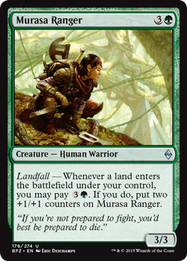 Murasa Ranger (Battle for Zendikar) Medium Play Foil